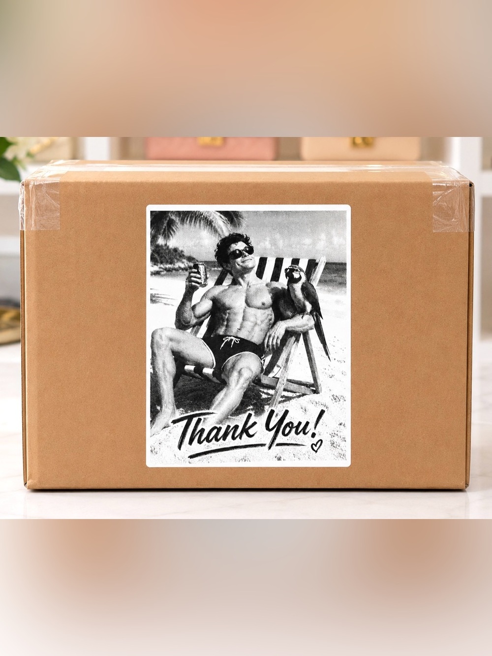 Beach Bod Thank You Stickers-100ct. - Picture 2 of 3